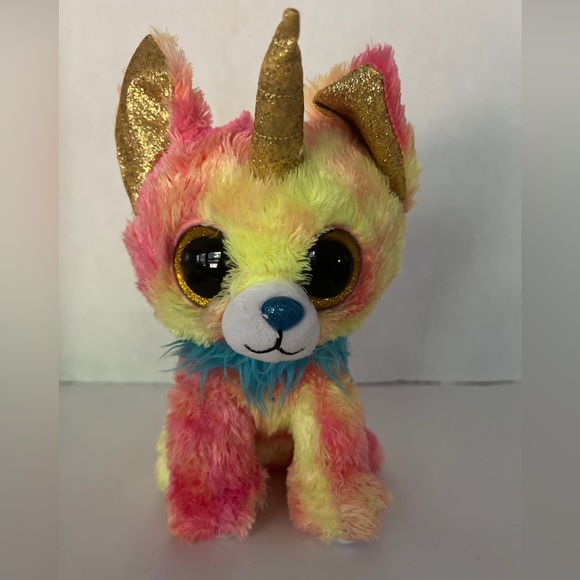 Ty Toys Ty Beanie Boos Yips The Unichihuahua Dog Glitter Eyes
